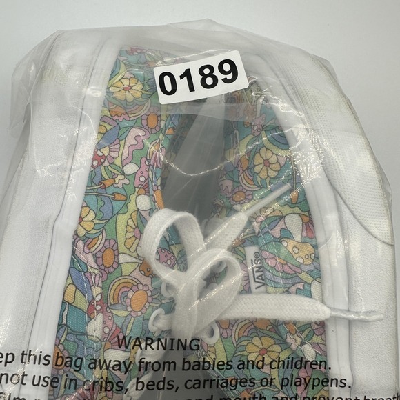 Vans Shoes Womens Size 7 Multicolor Floral Mushroom Psychedelic Canvas Sneakers - Picture 11 of 11